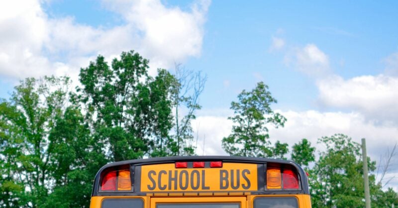 O transporte para a escola