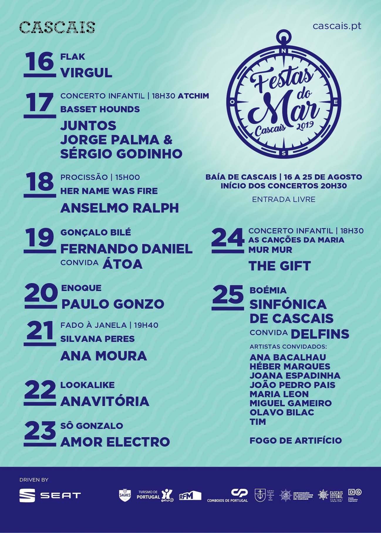 cartaz festas do mar 2019
