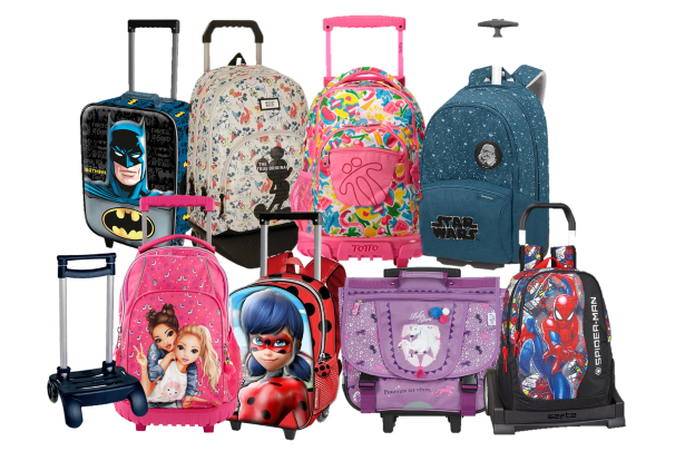 mochilas com rodinhas mini