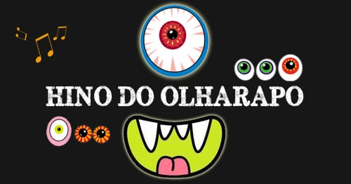 Hino do Olharapo na na Livraria Infantil Salta Folhinha