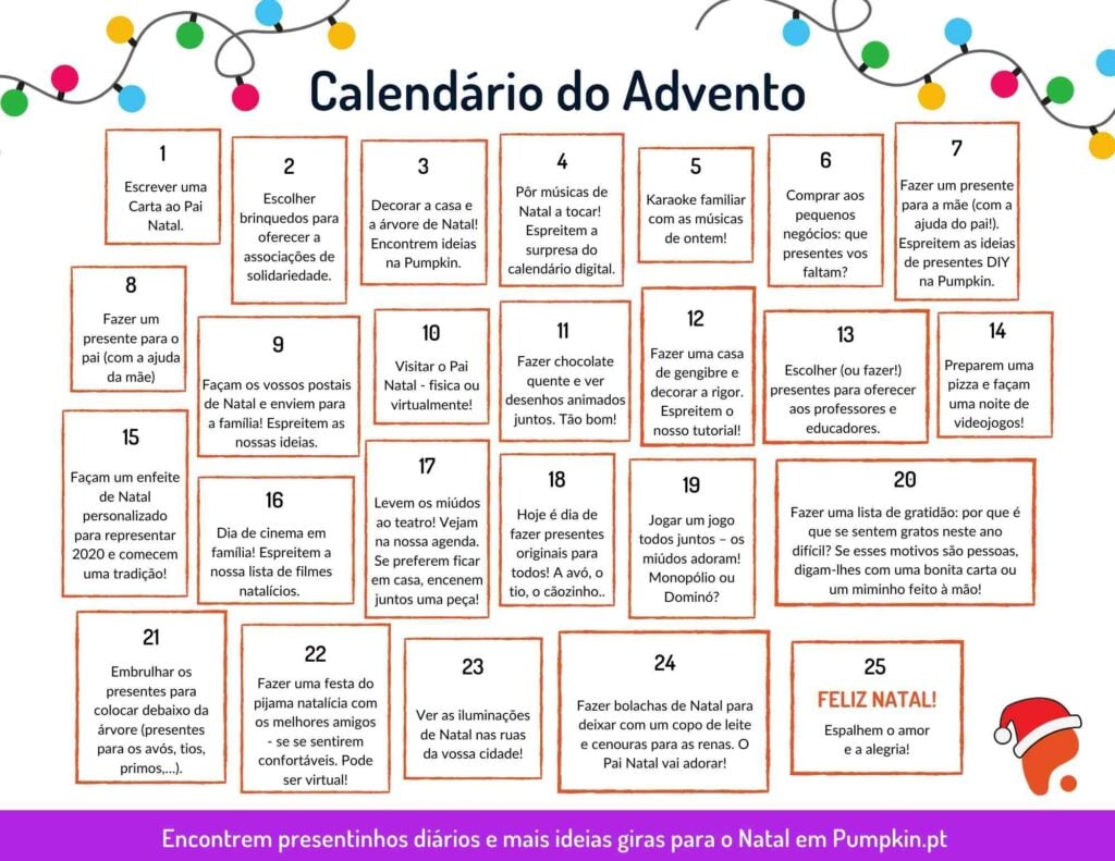 Calendário do Advento Pumpkin