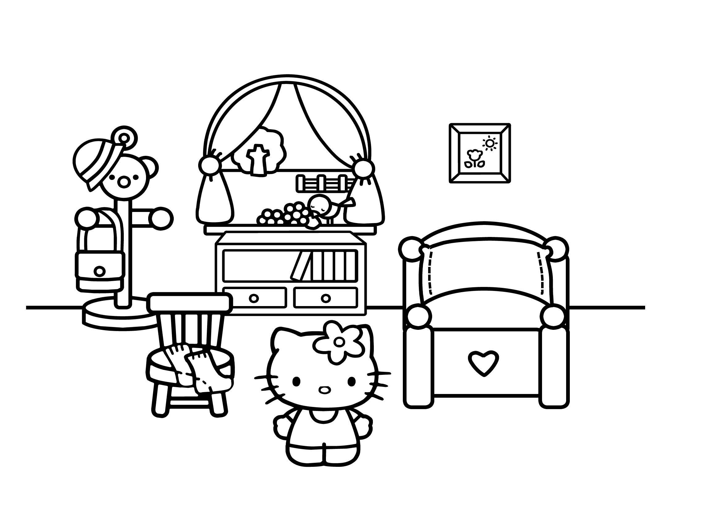 Desenhos para Pintar Hello Kitty 30